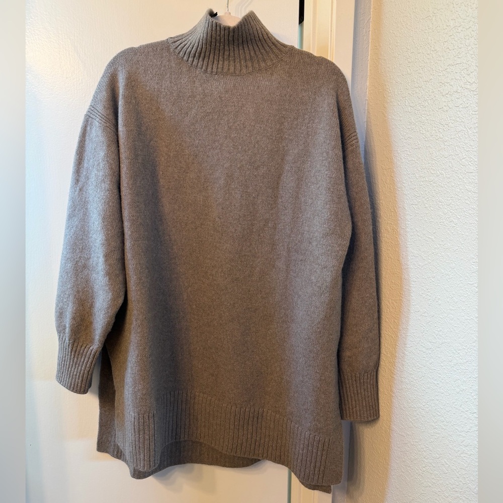 H&M maternity Women's Soft Gray Cowl Neck Sweater